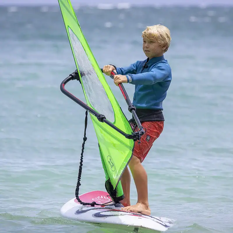 Young sailor on the Ezzy Kids Rig 2.0